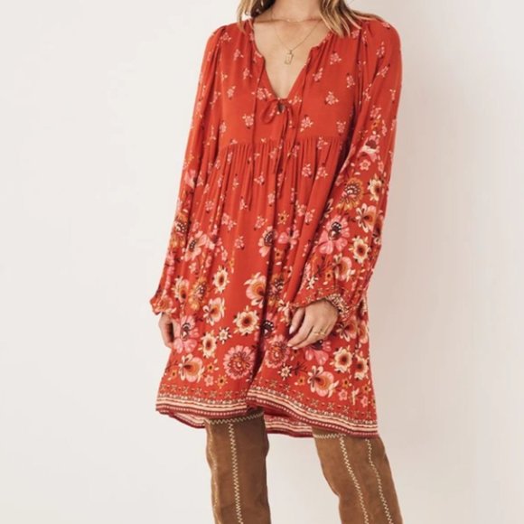 JONI TUNIC DRESS Campfire - Picture 1 of 7